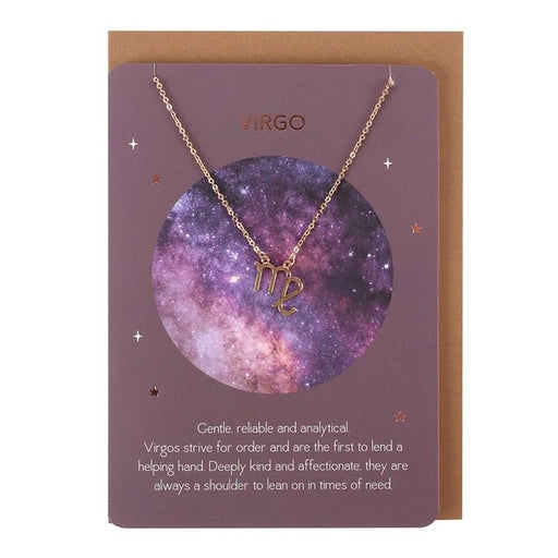 Something Different Wholesale Jewelry Virgo Zodiac Necklace Card ST_20631