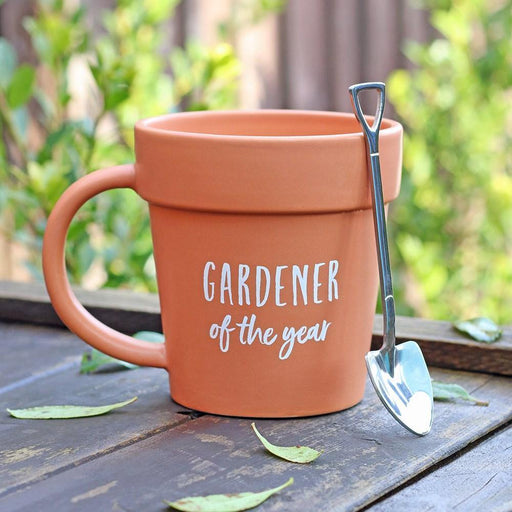 Something Different Wholesale Mug Gardener of the Year Pot Mug and Shovel Spoon GG_55938