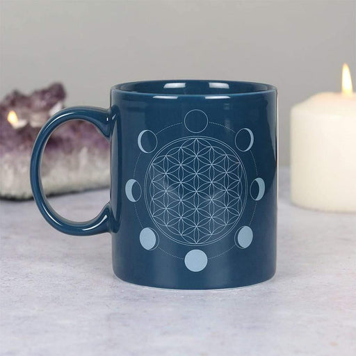 Something Different Wholesale Mug Moon Phase Flower of Life Ceramic Mug MU_65230