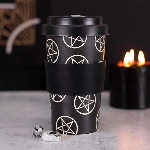 Something Different Wholesale Mug Pentagram Bamboo Eco Travel Mug FI_67830