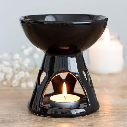 Something Different Wholesale Oil burner Black Deep Bowl Oil Burner OB_27338