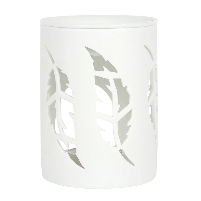 Something Different Wholesale Oil burner White Feather Cut Out Oil Burner OB_34530
