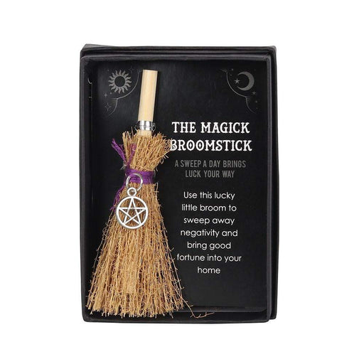 Something Different Wholesale Ornament Pentagram Mini Magick Broomstick FI_29131