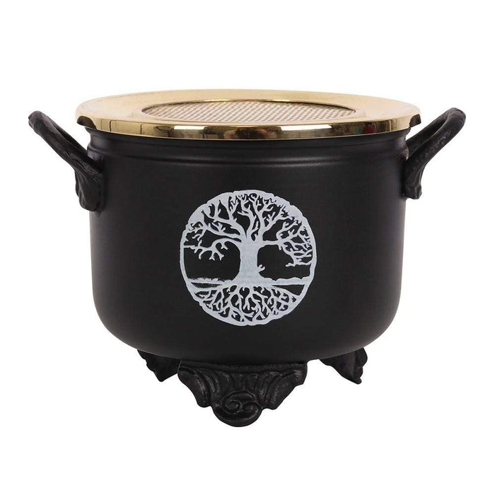Something Different Wholesale Resin Incense Burner Tree of Life Cauldron Resin Incense Burner RB_67866