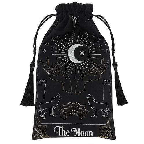 Something Different Wholesale Tarot Cards Fortune Teller Drawstring Pouch Black Moon Tarot Card FT_12031