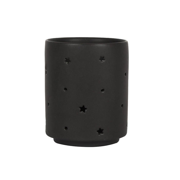 Something Different Wholesale Tealight Holder Small Black Triple Moon Cut Out Tealight Holder CH_36030