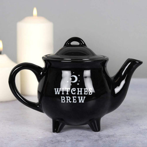 Something Different Wholesale Teapot Witches Brew Black Ceramic Teapot FI_30630