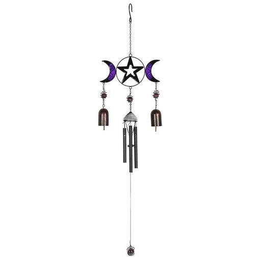 Something Different Wholesale Windchime Triple Moon Windchime with Bells WC_27030