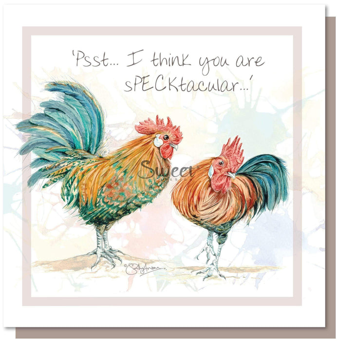 Sweet Design Greeting Card Chickens Card RB006