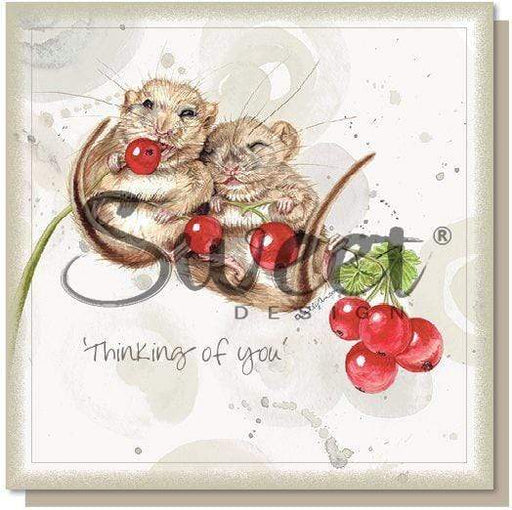 Sweet Design Greeting Card Dormice Card