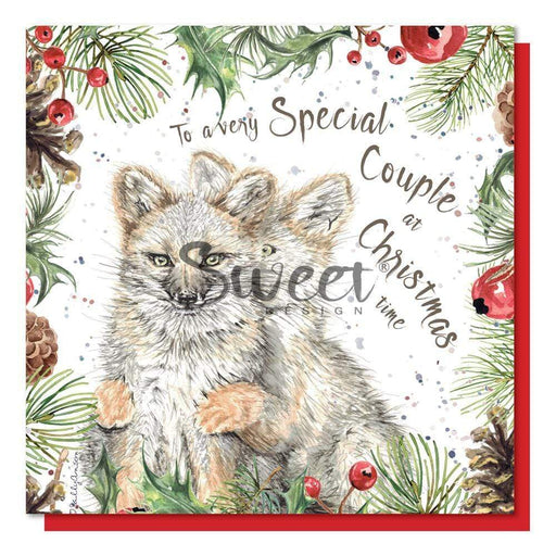 Sweet Design Greeting Card Fox Cubs Special Card CBX027