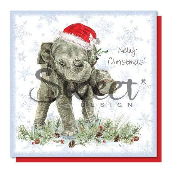Sweet Design Yule Card Elephant Card ECX004
