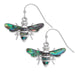 TALBOT FASHIONS LLP Earrings Paua Shell Bee Hook Earrings TJ613