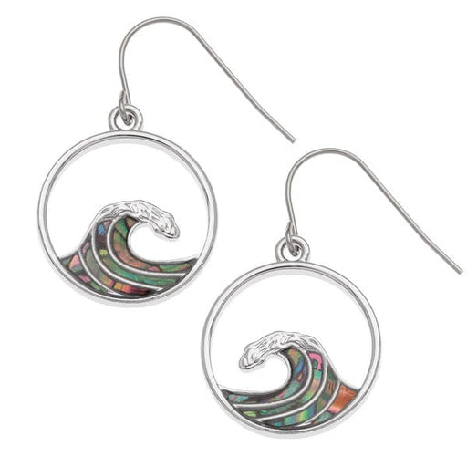 TALBOT FASHIONS LLP Earrings Paua Shell Cresting Wave Earrings TJ796
