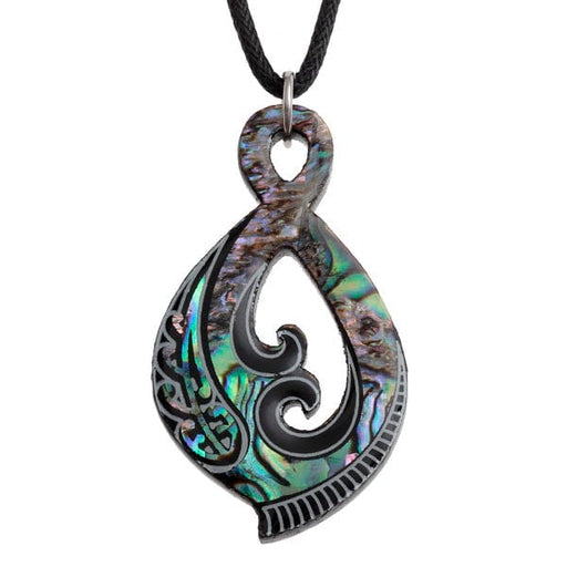 TALBOT FASHIONS LLP Jewellery Maori Design Paua Shell Pendant TJ248