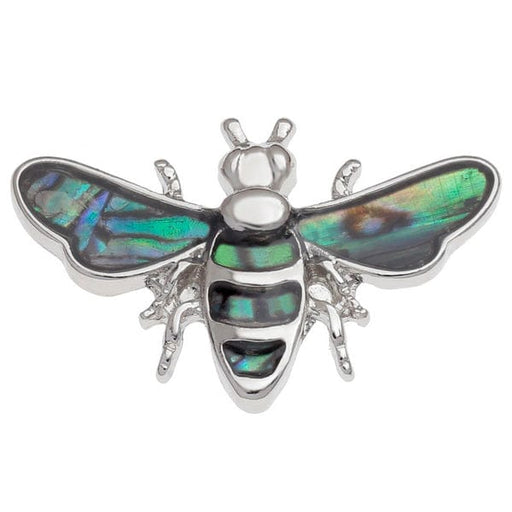 TALBOT FASHIONS LLP Jewelry Paua Shell Bee Pin Badge TJ360