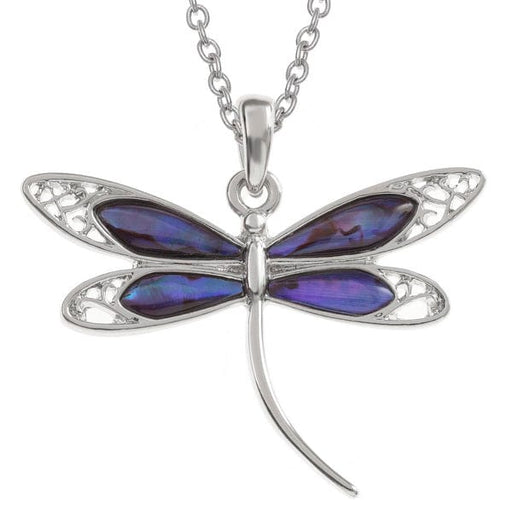 TALBOT FASHIONS LLP Necklaces Paua Shell Dragonfly Necklace TJ043