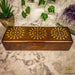 Verma Enterprises Trinket Box King Wooden Box With Brass Inlay CI-445