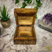 Verma Enterprises Trinket Box Om Wooden Box With Brass Inlay MH-499