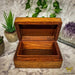 Verma Enterprises Trinket Box Pentagram Wooden Box With Brass Inlay NA-175