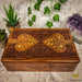 Verma Enterprises Trinket Box Spades Wooden Box With Brass Inlay CC-3346