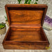 Verma Enterprises Trinket Box Spades Wooden Box With Brass Inlay CC-3346