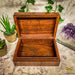 Verma Enterprises Trinket Box Sun And Moon Wooden Box With Brass Inlay PWC-836