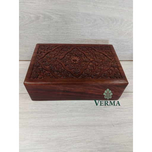 Verma Enterprises Wood 113 CI WOODEN BOX LG 9X6" 113 CI