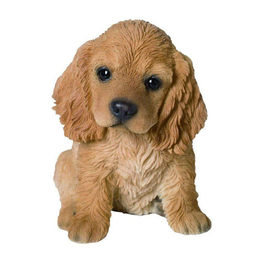 Vivid Arts Puppy Figurine Golden Cocker Spaniel Puppy Pet Pals Home or Garden Decoration PP-COSP-F