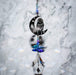 Wild Things Hanging Crystal Barn Owl on Moon Hanging Crystal Fantasy Rainbow Maker with Swarovski® Crystal 8061-BOM-MLT