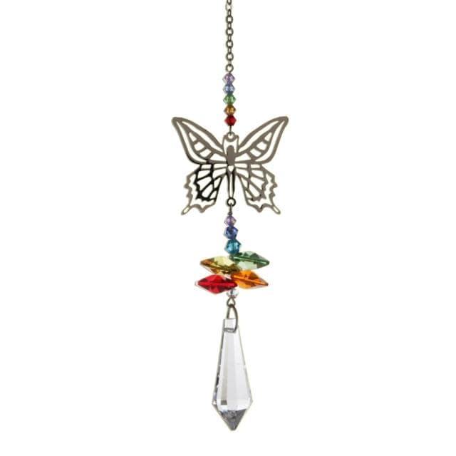 Wild Things Hanging Crystal Butterfly Hanging Crystal Fantasy Rainbow Maker with Swarovski® Crystal 8061-BUT-RAI