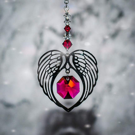 Wild Things Hanging Crystal July Angel Heart Wing Hanging Crystal Fantasy Rainbow Maker with Swarovski® Crystal 5200-RY