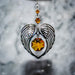 Wild Things Hanging Crystal November Angel Heart Wing Rainbow Maker Hanging Decoration with Swarovski® Crystal 5200-TZ