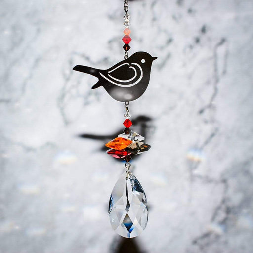 Wild Things Hanging Crystal Robin Hanging Crystal Fantasy Rainbow Maker with Swarovski® Crystal
