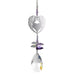 Wild Things Home and Garden Heart of Angel wings Crystal Fantasy  Purple 8061-AWH-PUR