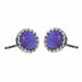 Zilver Designs Earrings Opal Lavender Circle Stud Earrings SE4436