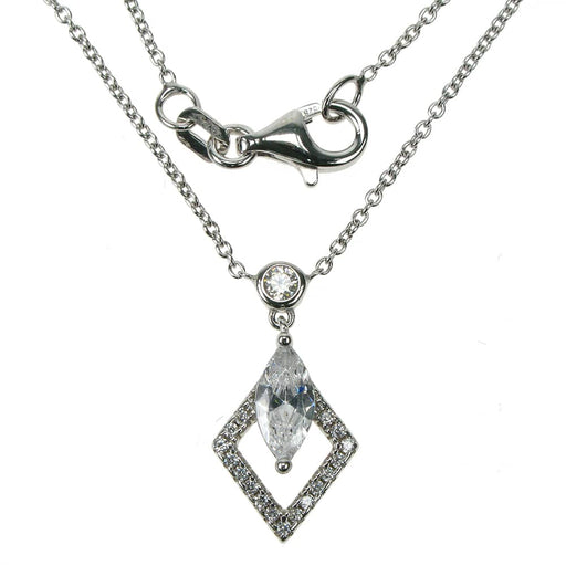 Zilver Designs Jewellery Crystal Cubic Zirconia Necklace SN4454