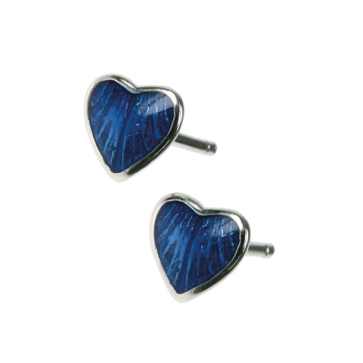 Zilver Designs Jewellery ENAMEL BLUE STUDS SE4125