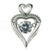Zilver Designs Necklaces Moving Stone Heart Pendant SP4348
