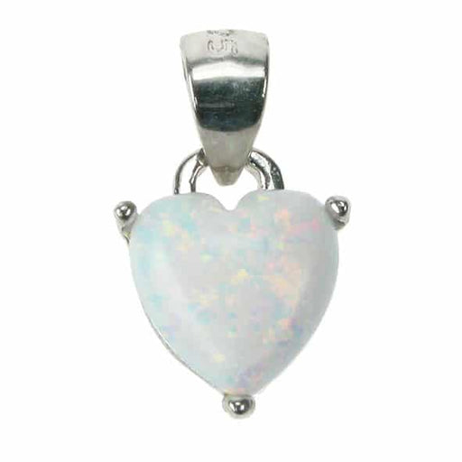 Zilver Designs Necklaces Snow Opal Heart Pendant SP4511