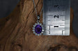 Zilver Designs Silver Jewellery Amethyst in CZ cluster Solid 925 Sterling Silver Pendant P4295