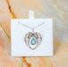 Zilver Designs Silver Jewellery Angel Wing with Blue Opal Solid 925 Sterling Silver Pendant SP4264