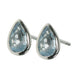 Zilver Designs Silver Jewellery Blue Topaz Small Pear Studs SE4706
