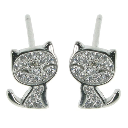 Zilver Designs Silver Jewellery Cat Cutie Studs SE4560