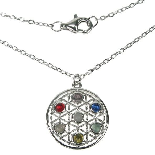 Zilver Designs Silver Jewellery Chakra Mandala Necklace SN4669