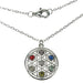 Zilver Designs Silver Jewellery Chakra Mandala Necklace SN4669