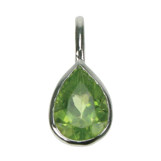 Zilver Designs Silver Jewellery Peridot Small Pear Pendant SP4703