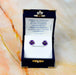 Zilver Designs Silver Jewellery Purple Enamel Poppy Solid 925 Sterling Silver Stud Earrings SE4453