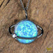Zilver Designs Silver Jewellery Sky Opal Planet Solid 925 Sterling Silver Pendant SP4279