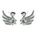 Zilver Designs Silver Jewellery Swan CZ Studs SE4651
